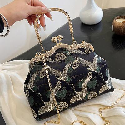 Vintage Vyšívané Kabelky cez Rameno pre Ženy Dizajnová Crossbody Kabelka Luxusné Večerné Kabelky