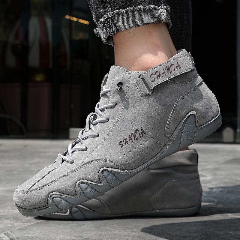 Large Size Men's Martin Boots - Mid-Cut Casual Shoes for Autumn/Winter