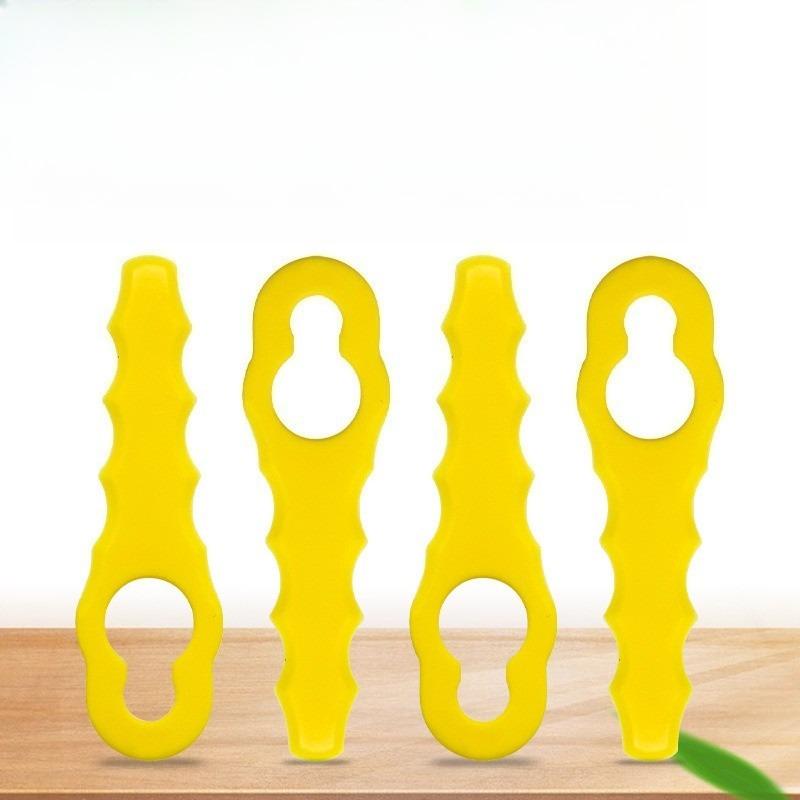L67 serrated lawn mower plastic blade garden lawn mowing accessories aperture 12 * 7