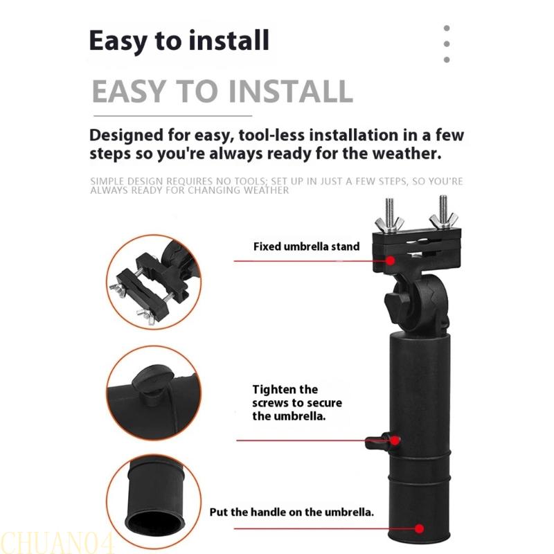 A1A2 Adjustable Golf Trolley Umbrella Stand Clip Replacement Universals Golf Cart Umbrella Holder Stroller Umbrella Stands China Mainland