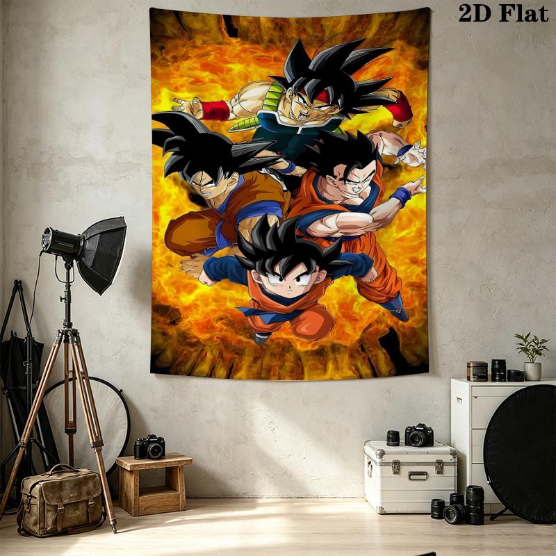 Dragon Ball Super Wall Tapestry Aesthetic Wall Hanging Printed Fabric Blanket Decorative Tapestries For Bedroom Living Room Home Decor
