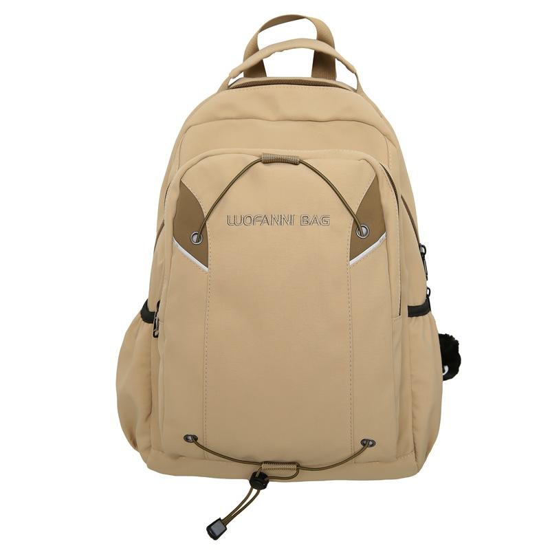 

Студенческая школьная сумка для мужчин, компьютерный дорожный рюкзак, женский рюкзак большой емкости хаки