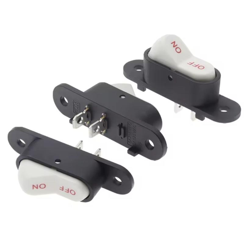 Small 2 Pin Electrical Switches Double Speed Control Waterproof Designs Two Ways Toggles Switches Ideal for Kitchen Appliances