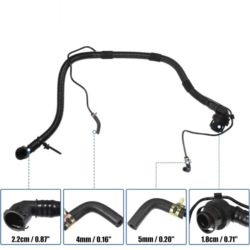 High Temperature Resistant Car Engine Crankcase Breather Hose Exhaust Ventilation Tube Accessories for 25193343 55568267