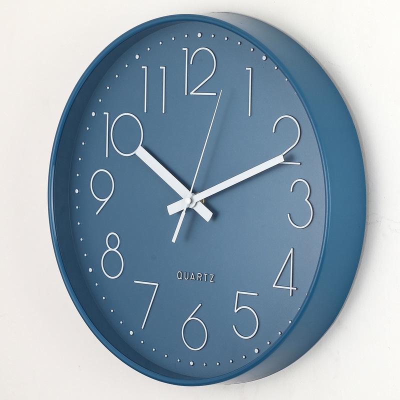 30cm Quartz Silent Wall Clock for Living Room - Creative, Wall-Mounted Design