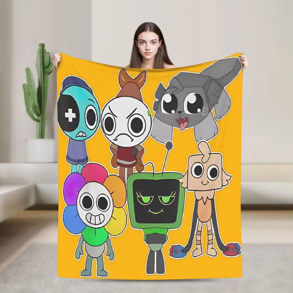 Dandy's World Soft Warm Blanket Goob  Children Plush Throw Blanket Street Trend Living Room Flannel Bedspread Sofa Bed Cover