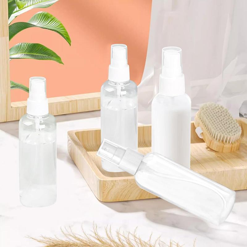 WTEMPO Botellas de Spray Mini Transparentes Festivas Navideñas Botellas Decorativas para el Hogar Kit Botellas de Spray de Viaje Plástico Transparente Vacío Reutilizable