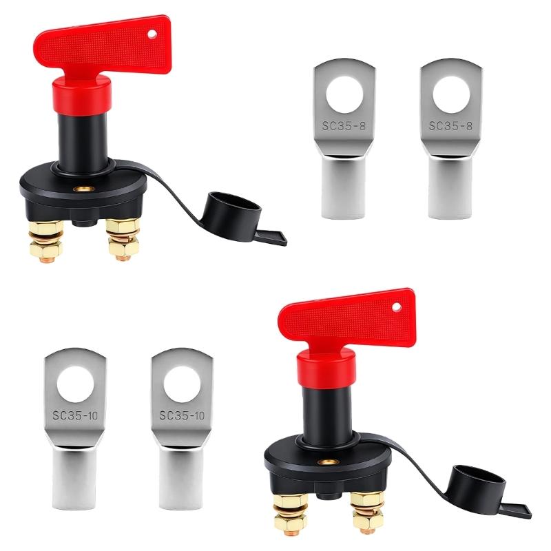 Professional Battery Cutoff Switches Waterproof Brass Terminals 100A Rating For Automotive Marine Use Prevent Fire Hazards