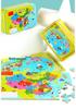 Magnetic World Puzzle Map for Kids - Educational Geography Board Game