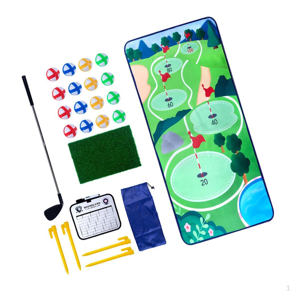 Children's Golf Play Set with Hitting Mat, Fun Activity for Ages 4-8