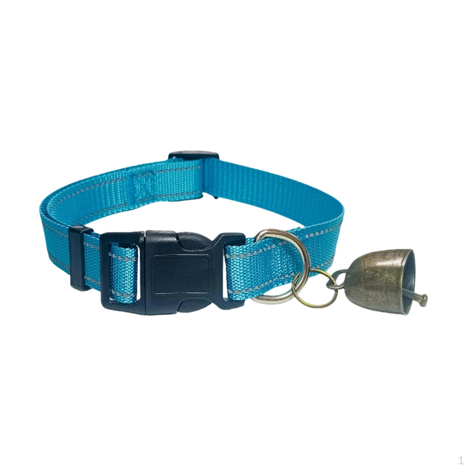 

Козий чокер с колокольчиком, регулируемый, пасущийся, против потери, практичный, светоотражающий, для питомца синий