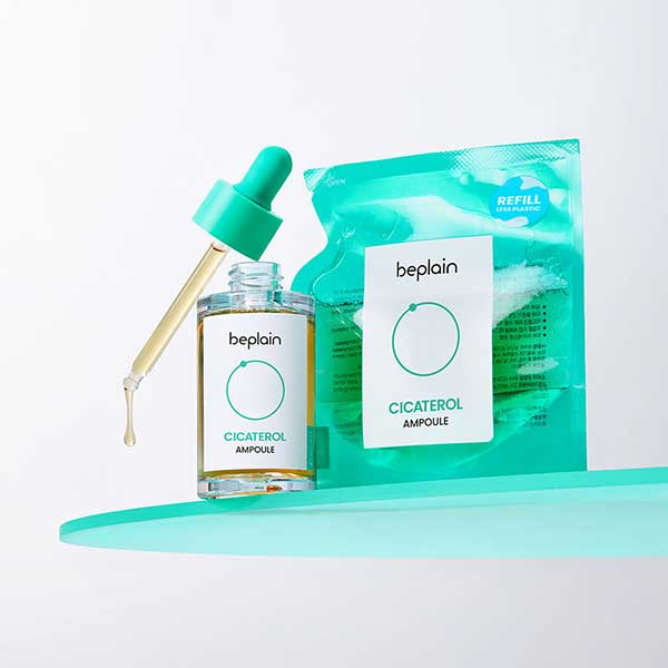 BEPLAIN Cicaterol Ampoule Soothing Repair Serum Trouble Care Set 30ml + 31ml Refill