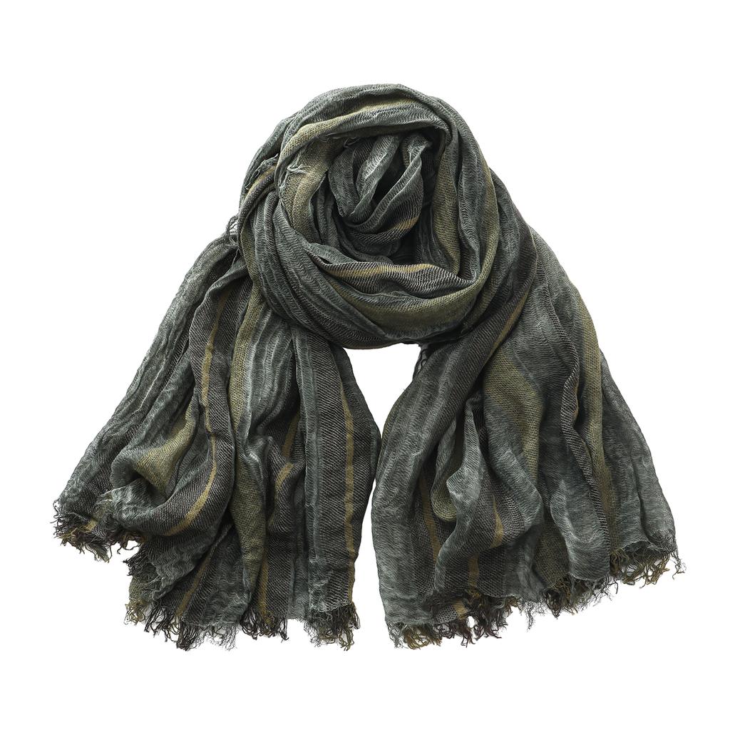 Autumn Winter Men Scarf Cotton Linen Striped Scarves Warm Neckerchief Pashmina Casual Male Accessories Bufandas Shawls