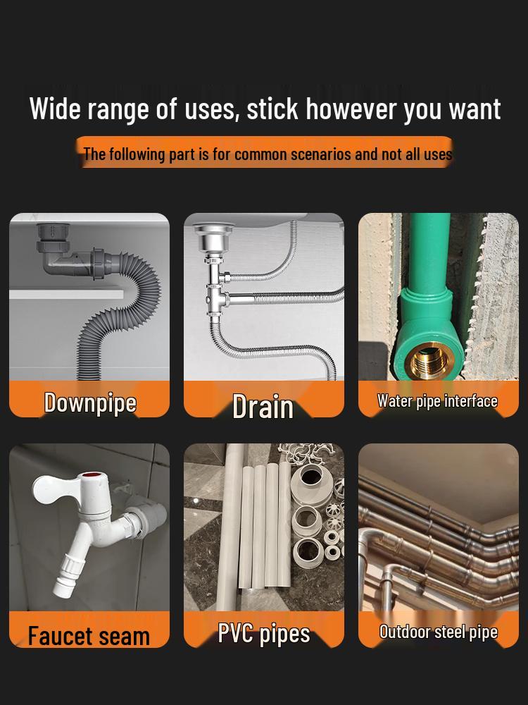 Mehrflächenrohrleck-Reparaturkleber für Metall, Kunststoff, PVC und Gusseisen