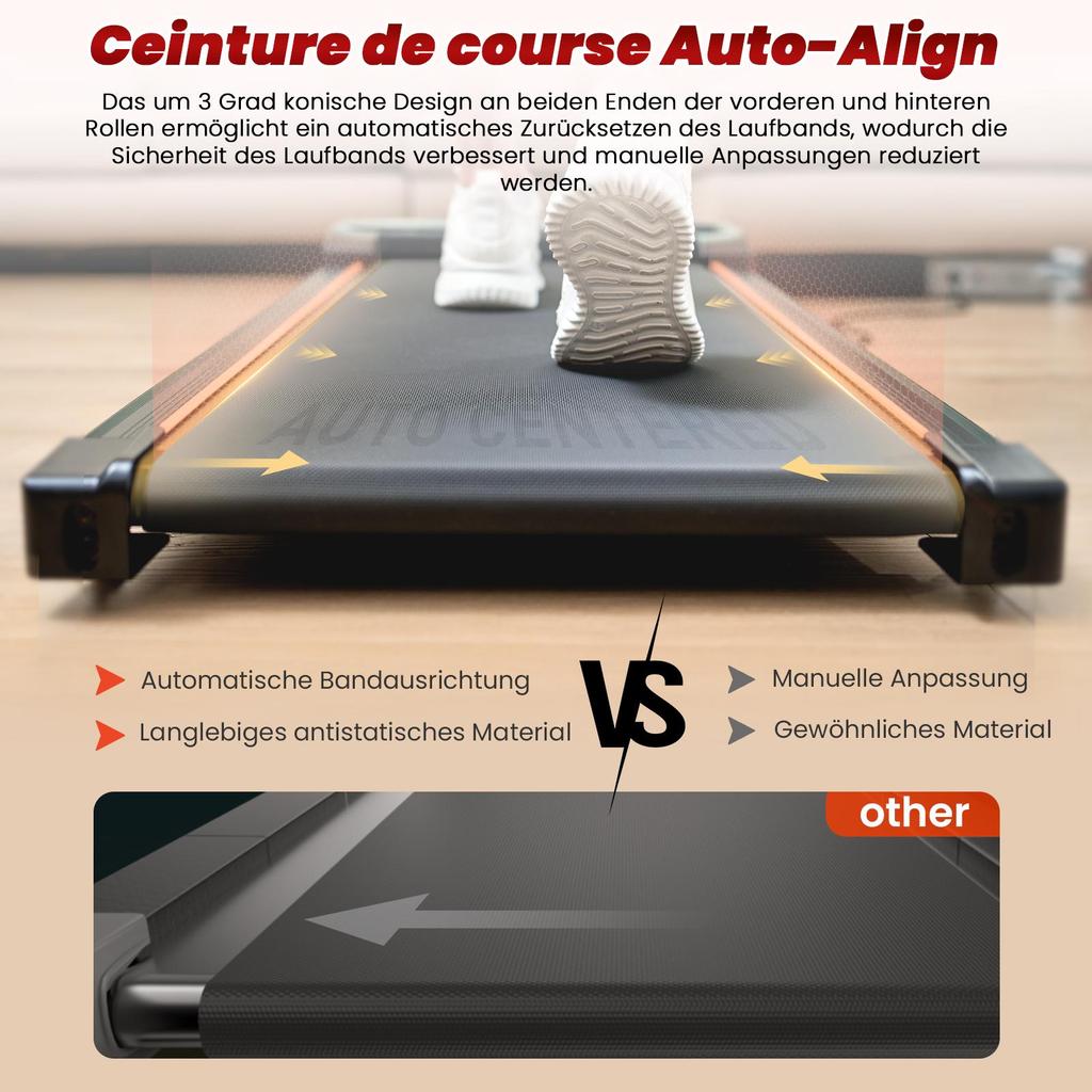 JT31 Smart Walking Pad Treadmill with APP Control 1–6KM/H Speed LED Display Remote Control Compact Home Office Treadmill