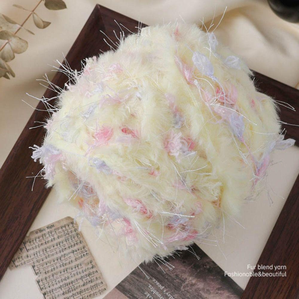 Mixed Blended Yarn Colorful Woven Thread New Flowers Fancy Yarn Knitted Scarf Hat Sweater