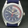 REFURBISHED VINTAGE SEIKO 5 AUTOMATIC JAPAN MENS D/D BLUE WATCH 528-a277002-12