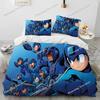 3D Rockman Megaman Game Cartoon Comforter Bedding Set,Duvet Cover Bed Set Quilt Cover Pill