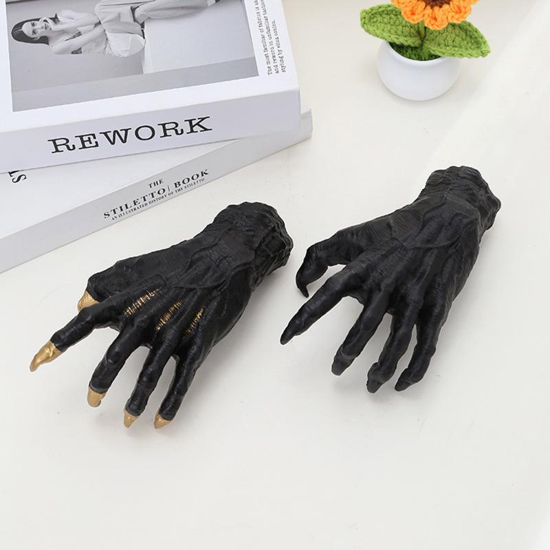 For Halloween Decorationwitch'S Demon Hand Wall Hanging Statues, Horror Ghost Hand Resin Retro Art Hanging Decor