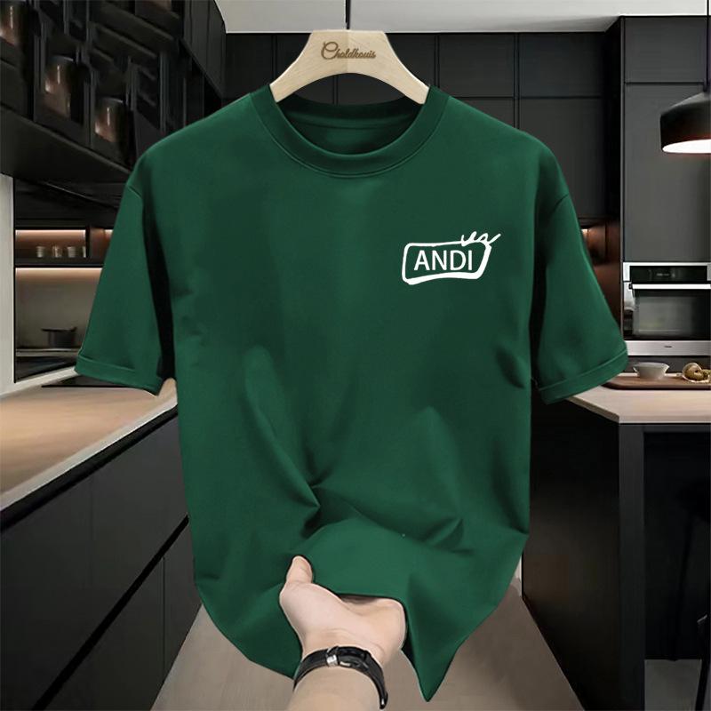 

Мужская футболка с коротким рукавом, новая, свободная, повседневная, модная одежда, мужская, с принтом, круглый вырез, узор, модная 3XL