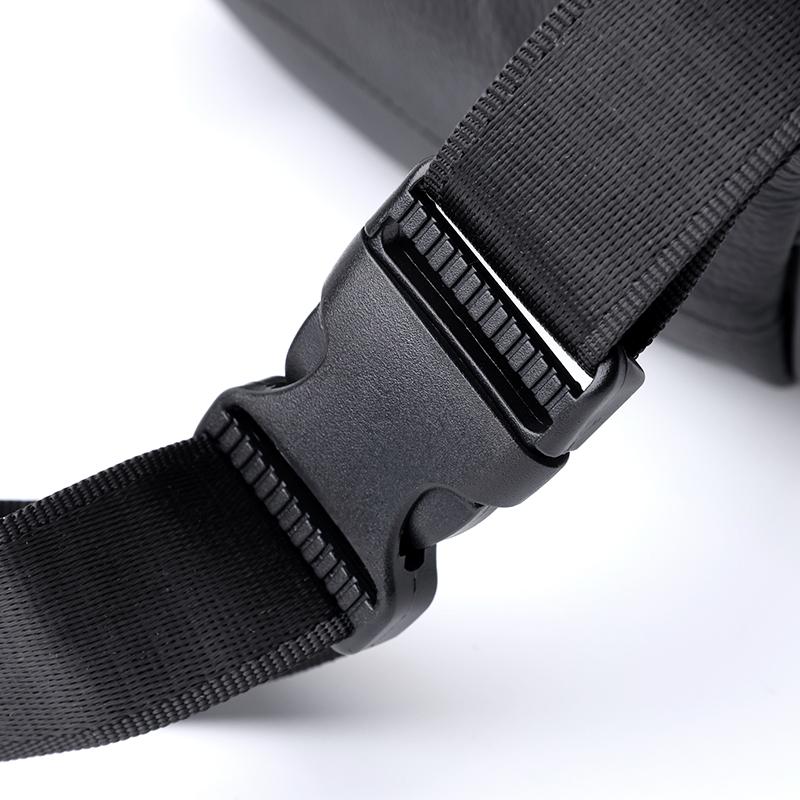 Leather Waist Bag for Men Casual Crossbody Fanny Pack with Adjustable Belt
