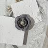 Retro French Camellia Pearl Brooch Hair Clip In Small Fragrance Style