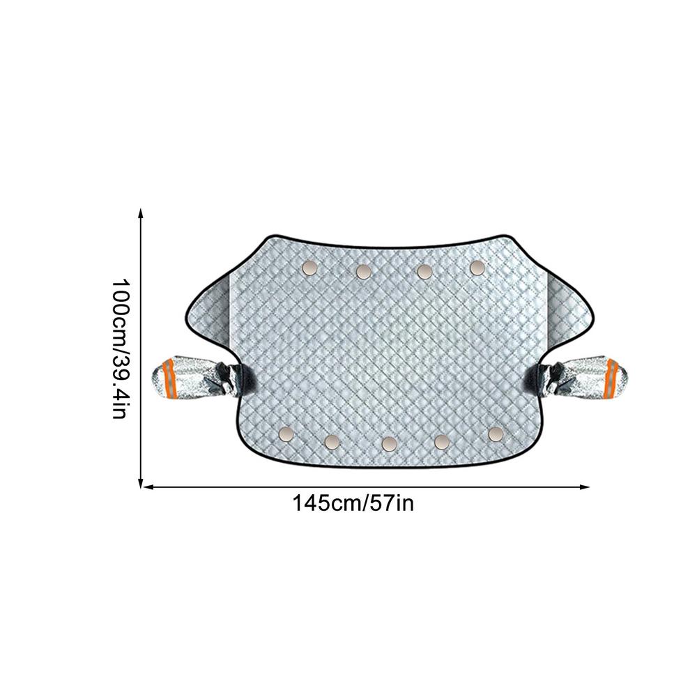 

Автомобильный чехол для лобового стекла от снега, защитный чехол от замерзания для лобового стекла, мягкий внутренний слой, защитные принадлежности для внедорожников, седанов и мини синий