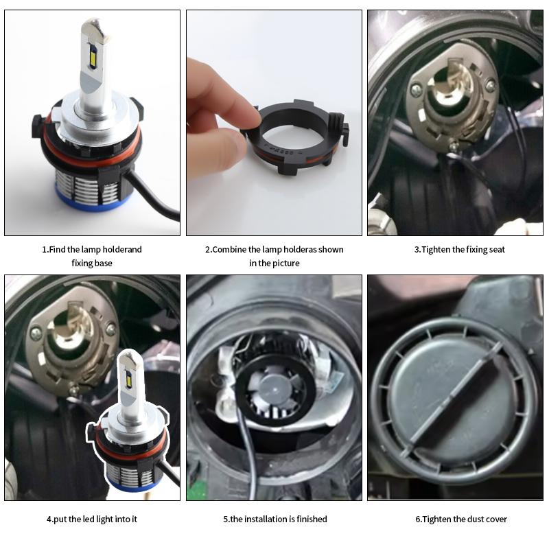 2PC Base For BMW VW Nissan Opel Ford Mercedes-Benz Base H7 Bulb Socket Car Accessories H1 LED Headlight Bulb Base Holder Adapter
