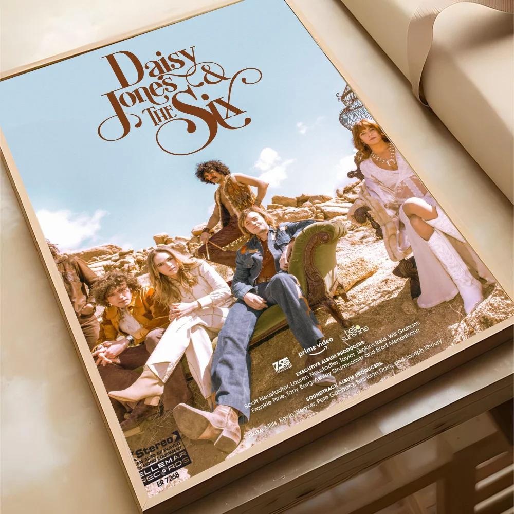 Daisy Jones The Six Płótno Malarskie Plakat Dom Salon Sypialnia Bar Kawiarnia Dekoracja Artystyczna Wystrój Pokoju