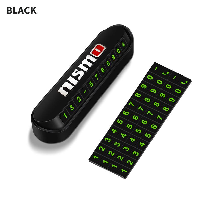 Temporary Car Parking Phone Number Card Night Glowing Sign Car Accessory For Nismo Nissan Tiida Teana Skyline Juke X-trail Almer