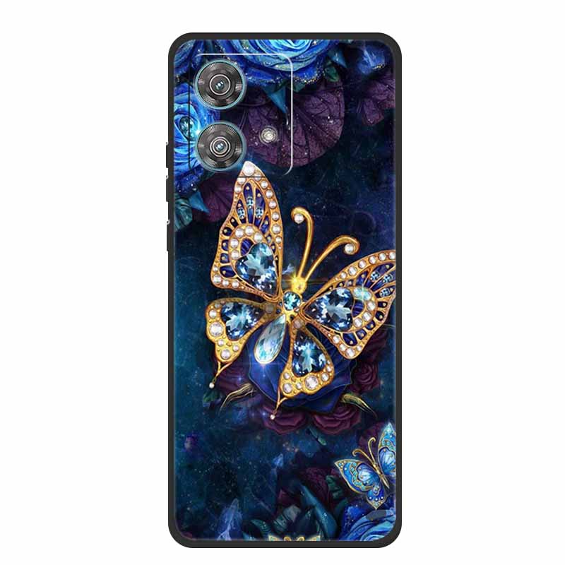 For Motorola Edge 40 Neo Case Animals TPU Soft Silicone Phone Cover for Moto Edge 40 Neo 5G Edge40 Neo Shockproof Wolf Fundas