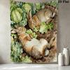 Storybook Art Pattern Wall Tapestry Aesthetic Wall Hanging Printed Fabric Blanket Decorative Tapestries for Bedroom Living Room Home Decor