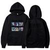 Unisex Oversized Hooded Sweatshirt Winter Casual Wear Printed Design Thick Fleece Lined Long Sleeve Loose Fit