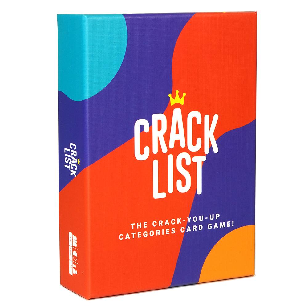 Crack List English Card Game Quick and Hilarious Family Board Games