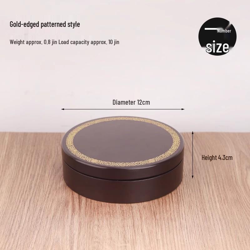 Creative Round Vase Stand: Imitation Rosewood Mixed with Solid Wood - Ideal for Jade, Stones, Ornaments, Incense, or Flowers