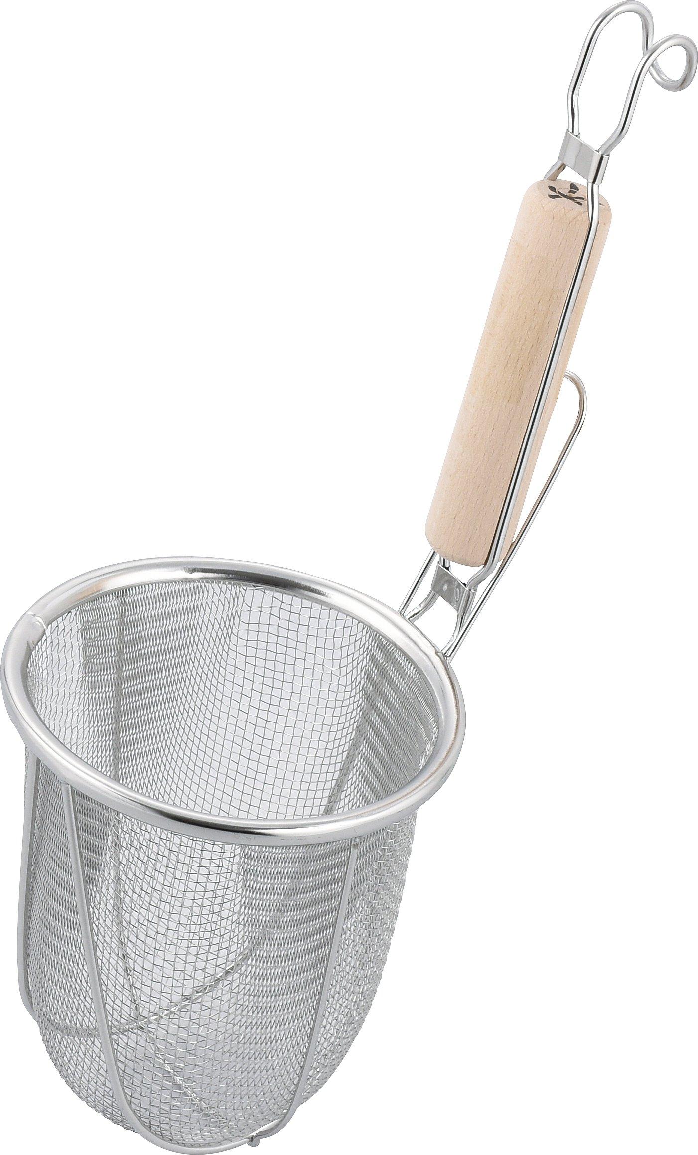 Wahei Freiz for Boiling and Udon Made in Cookware, Strainer, Drainer, Deep-frying Noodles, Large, Japan, AD-590