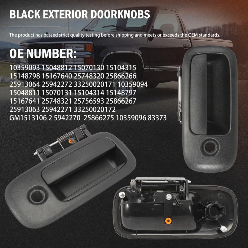 

3pcs Exterior Door Handles Front Left Right & Rear Right for 1996-2009 Express, Savana 1500 2500 3500 4500 Van 10359093, 83373