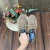 Women's Casual Lace-Up Sneakers - Comfortable Round Toe Low-Top Shoes