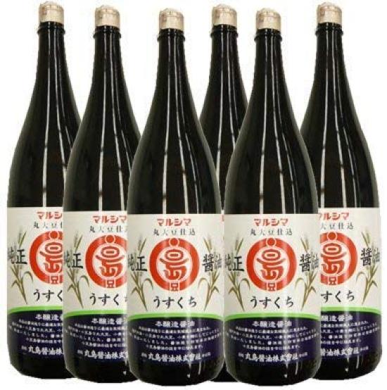 

Настоящий соевый соус Marushima, набор из 6 бутылок литров. (легкий) - 1.8 -