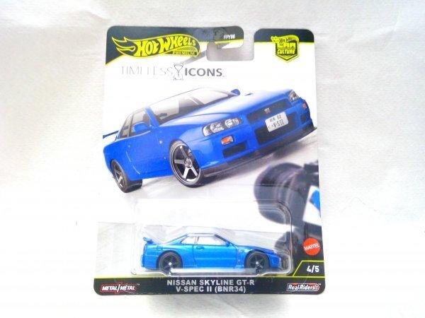 Hot Wheels Premium NISSAN SKYLINE II BNR34 Nissan Skyline TIMELESS ICONS GT-R V-SPEC