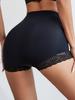 Flarixa Culotte taille haute en dentelle pour femme, sous-vêtement moulant, contrôle du ventre