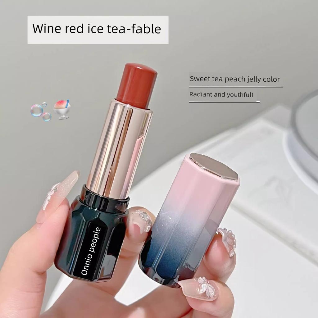 Xiaoyu Haitang Recommends Dual-Use Lipstick, Mirror Lip Gloss, Moisturizing, Long-Lasting, Non-Stick, Non-Fading, Water-Gloss Blush for Students