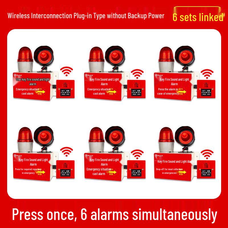 MDNG Borui Wireless Emergency Fire Alarm System CN plug (adapter included)