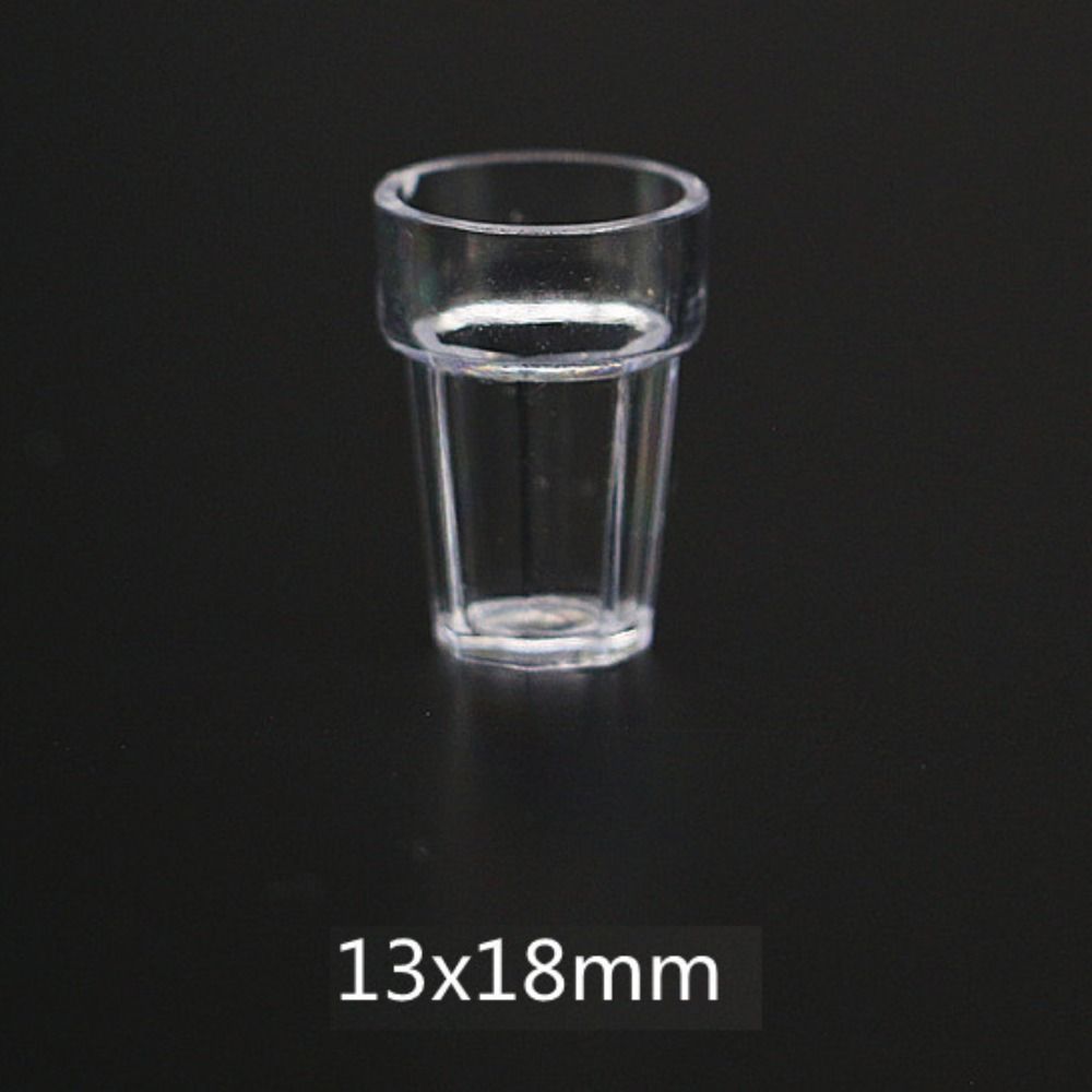 10Pcs/Set Red Wine Glass Dollhouse Wine Glass Dollhouse Miniature Glass Cup  Scene Ornament