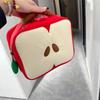 Cute Apple Pattern Makeup Bag Portable Light-weight Travel Toiletry Bag Large with Compartments Cosmetic Bag Women