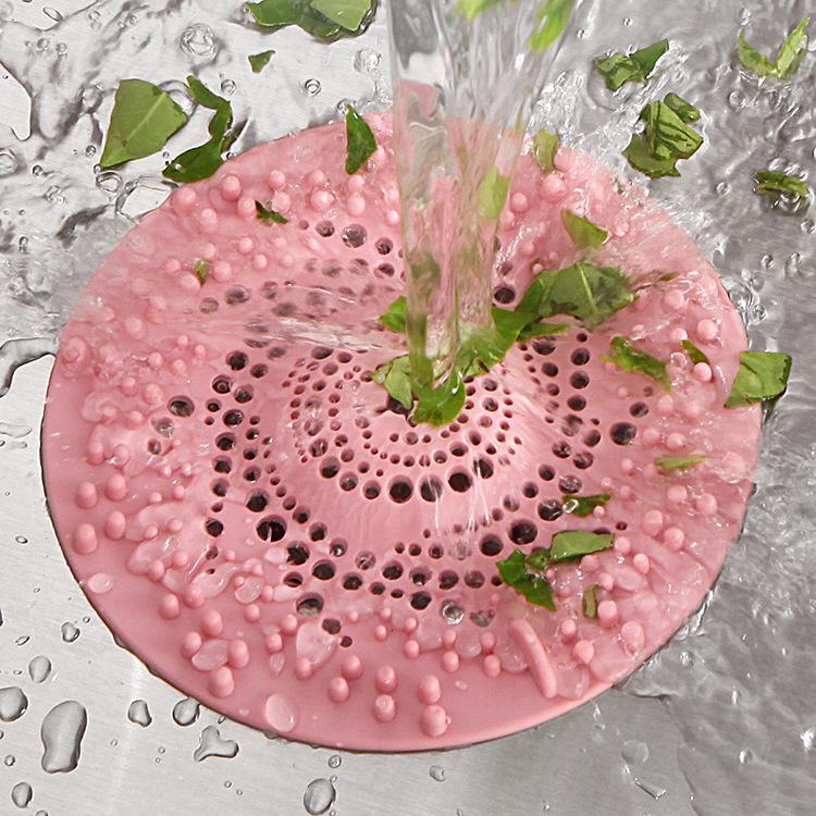Plastic Anti-Clog Floor Drain Cover: Bathroom Hair Filter & Odor-Seal Plug
