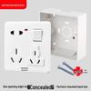 86 Type One-Gang Multi-Function Socket with Switch, High-Power Ten-Hole Panel