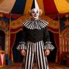Clown Roleplay Cosplay Costume Outfit Halloween Clown Dressing Up Set Clown Collar Clow Gloves Hand Sleeves