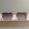 Rimless Square Sunglasses Men Women Fashion Gradient Lens Trendy Style Sun Glasses for Outdoor Driving Holiday