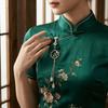Electroplating Women Hanfu Ornament Long Tassel Lapel Brooch Chinese Style Brooch Party Jewelry